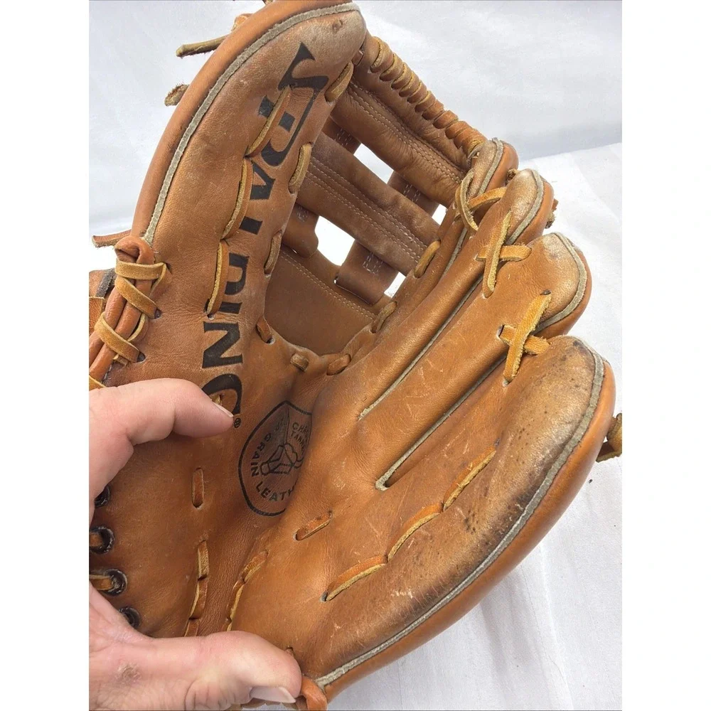 SPALDING The Handler 3 Finger Snap Closure Brown Baseball Glove